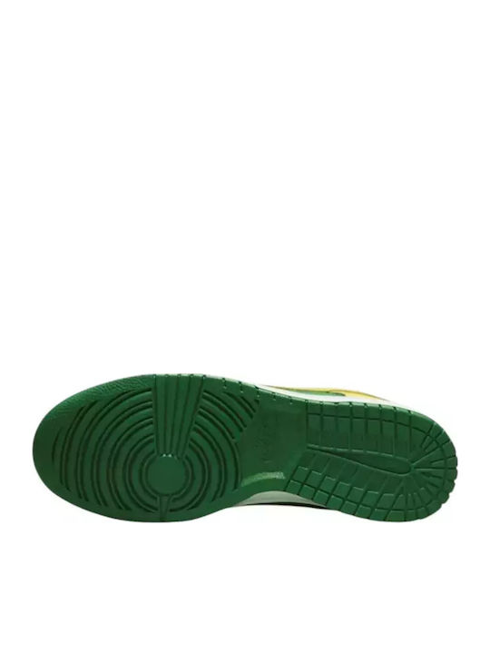 Dunk Low Retro Sneakers Apple Green / Yellow Strike White