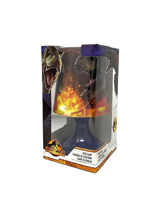 Kids Licensing Led Παιδικό Φωτιστικό Πορτατίφ Jurassic World Μπλε