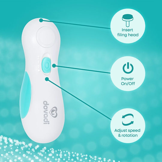 Dovadi Baby Electric Nail File White