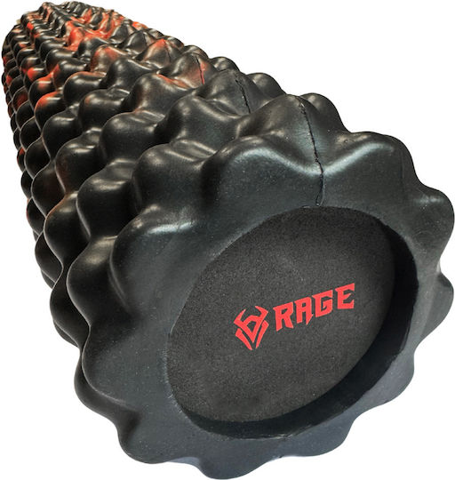 Rage Κύλινδρος Μασάζ Μαύρος 45cm