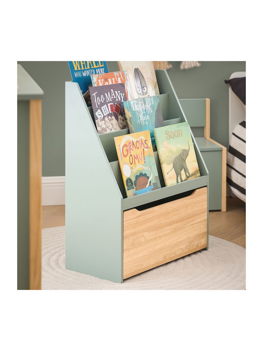 Bücherregal Boden Grün 62x30x80cm
