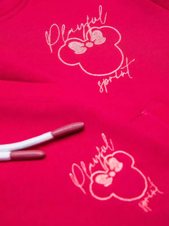Kids Sweatpants Set Fuchsia 2pcs
