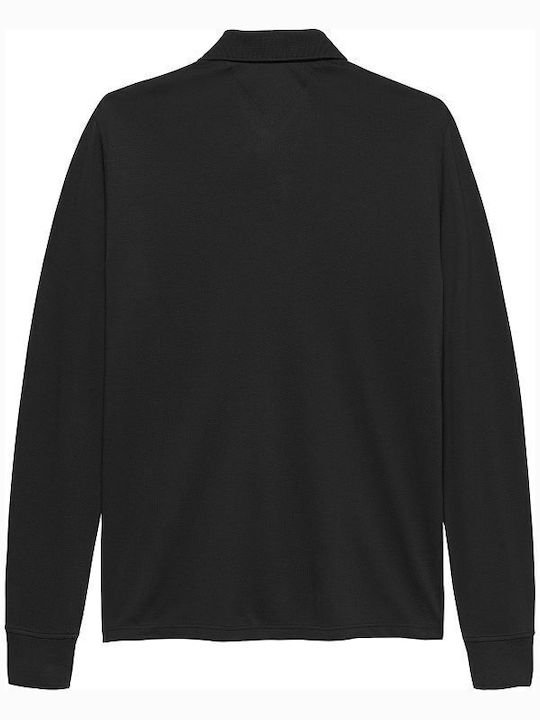 Polo Herrenbluse Kurzarm Schwarz