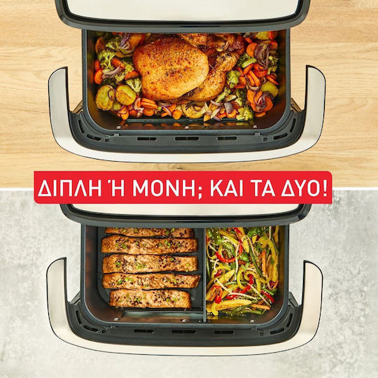 Tefal Easy Fry Friteuză cu aer cu Coș Detașabil Dublu 9lt Negru