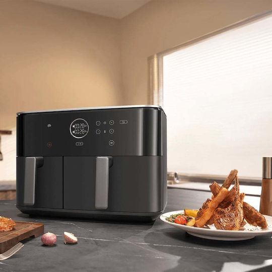 Xiaomi Dual Zone Air Fryer με Διπλό Αποσπώμενο Κάδο 10lt Γκρι
