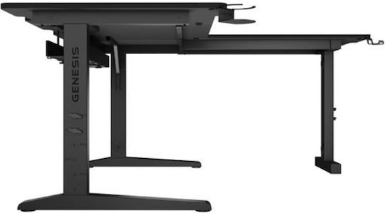Birou Colțar Holm Modular Din Lemn Negru 155x160x70cm