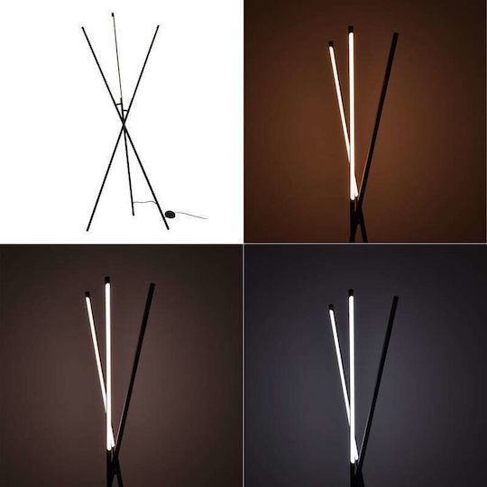 Pakketo LED Подова Лампа В145xД40см. Черен