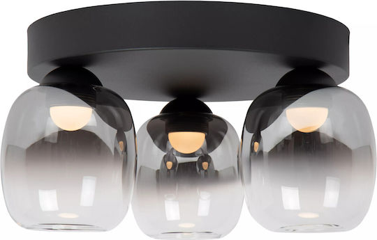 Lucide Lightning Tamino Deckenleuchte Schwarz mit Integrierter LED