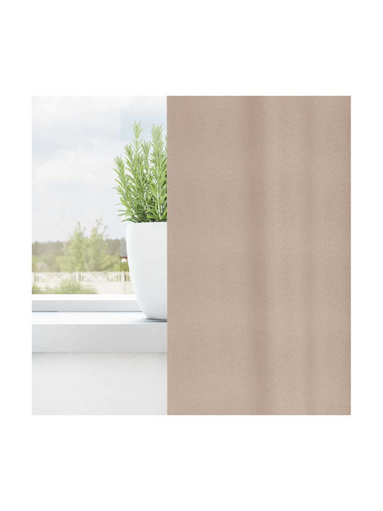 vidaXL Set Curtains Blackout Window with Pencil Pleat Brown 140x175cm