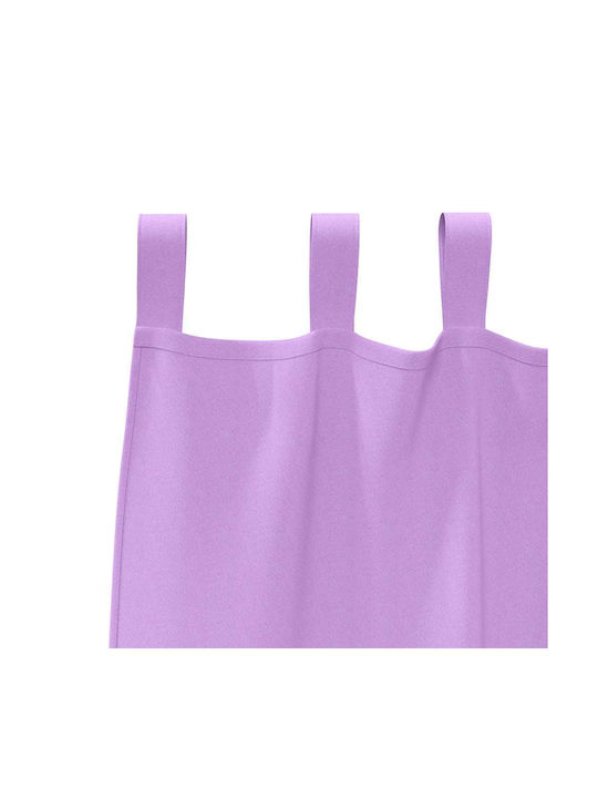 vidaXL Set of Purple Blackout Curtains for Window with Tab Top 140x140cm