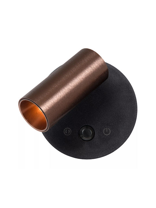 Lucide Lightning Toni Single LED Warm to Cool White Spot in Brown Color