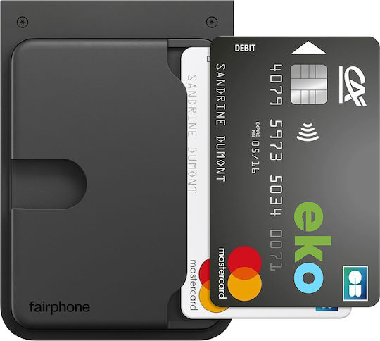 Fairphone Card Holder Fairphone 6 Modular Plastic 3 Cards Black