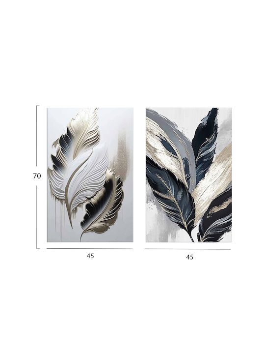 HomeMarkt Series Gobi Twofold Painting on Canvas 45x70cm