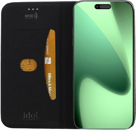 Idol 1991 Buchen Sie Synthetisches Leder / Silikon Schwarz (iPhone Air)