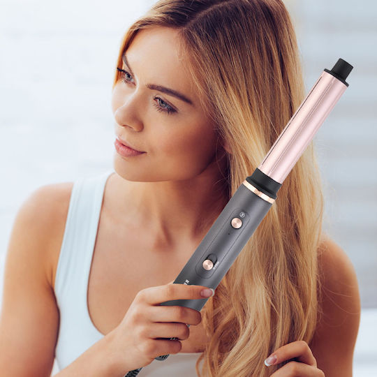 IQ Airstyler 7 in 1 Ceramic Electric Hair Brush with Air for Hair Straightening and Curls 1300W