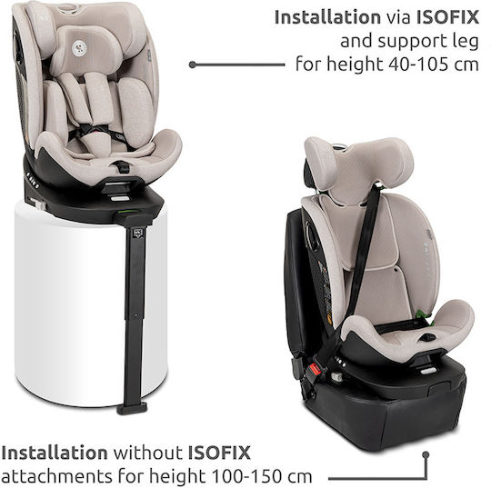 Lorelli Perseus Scaun Auto pentru Copii i-Size cu Isofix Negru
