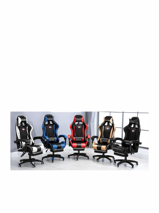 ForAll M8301-2 Gaming Chair with Footrest Black