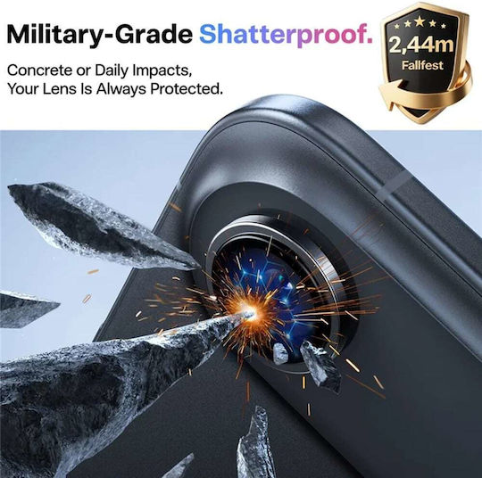Torras Προστασία Κάμερας Tempered Glass Μαύρο για το iPhone 17 Pro Max