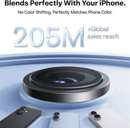 Torras Προστασία Κάμερας Tempered Glass Μαύρο για το iPhone 17 Pro, iPhone 17 Pro Max