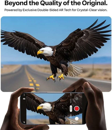 Torras Προστασία Κάμερας Tempered Glass Μαύρο για το iPhone 17