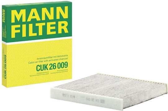 Mann Filter Activated Carbon Cabin Filter Audi A3 / Q2 / Q3 / TT Seat Ateca / Leon Skoda Karoq / Octavia / Superb Volkswagen Caddy / Golf / Passat / Tiguan / Touran