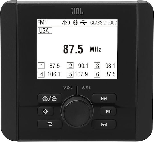 JBL Boat Sound System 4x15W with Bluetooth / USB Black