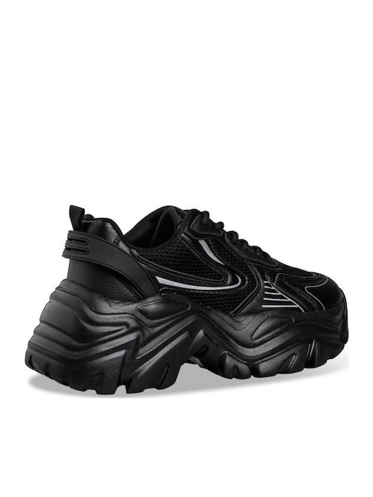 Name Loading Damen Chunky Sneakers Schwarz