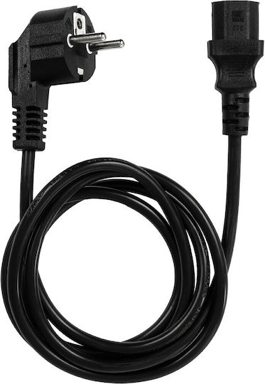 GloboStar IEC C13 / Schuko - IEC C13 / Schuko Cablu 1.5m Negru (61498)