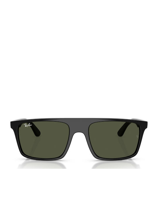 Ray Ban Men's Sunglasses with Black Plastic Frame and Green Lens RB2222 901/31