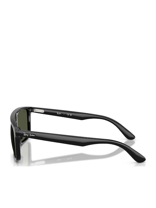 Ray Ban Men's Sunglasses with Black Plastic Frame and Green Lens RB2222 901/31