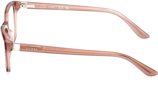 Guess Rame Ochelari Pentru Femei Acetat Roz GU50196 059
