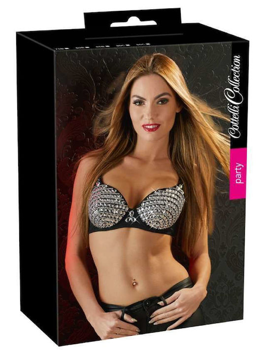Cottelli Collection Glittery Sexy Σουτιέν Μαύρο