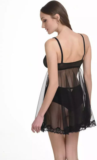Miss Rosy Babydoll Sexy Negru