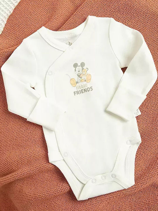 Cool Club Mickey Mouse Дълъг ръкав White 2бр