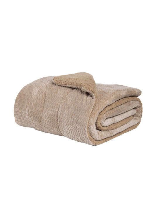 Das Home Duvet Cover with Hollowfiber Filling Single 160x220cm 1367 Taupe 750 GSMGsm 12 togs Togs