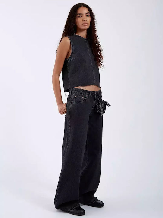 Women's Jean Trousers in Regular Fit Retro Black