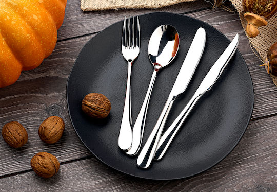 GGMgastro Σετ Πιρούνια Φρούτου/Γλυκού Ανοξείδωτα Ασημί 6τμχ