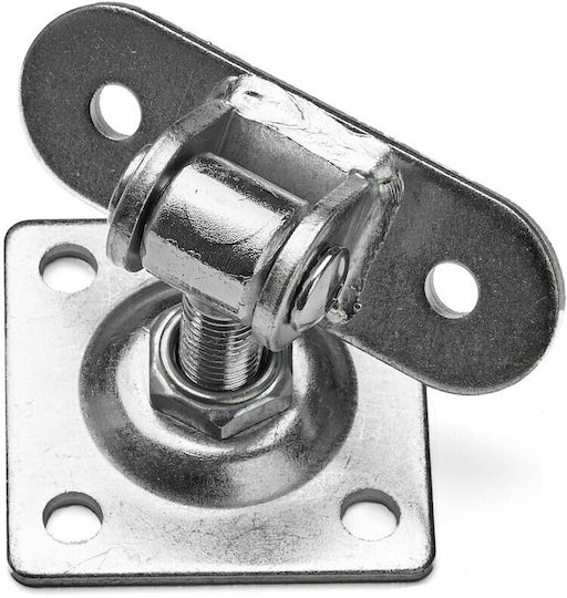Verstellbares Scharnier 80x80 Mm Platte 16 Mm Gewindeschraube Verstellbare Stangellänge 45 – 65 Mm Verzinkter Stahl