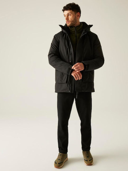Winter Jacket Parka Waterproof and Windproof Marron, Black