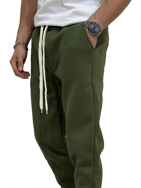 Jogginghose mit Gummizug Olive