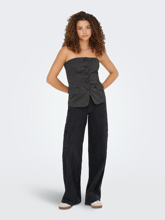 Women's Vest Dark Grey Melange