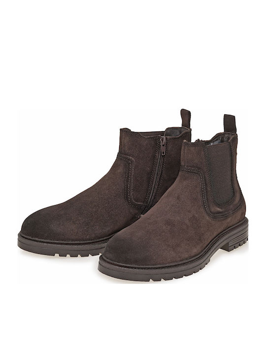 Suede Brown Men's Boots