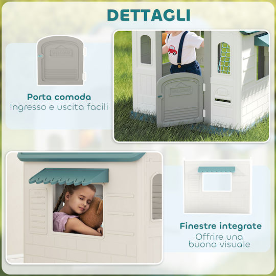 Aiyaplay Căsuță De Joacă Pentru Copii Multifuncțională Multicoloră 132x118x124cm