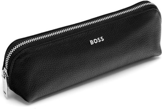 Hugo Boss Klassische Strukturiertes Stiftetui Schwarz