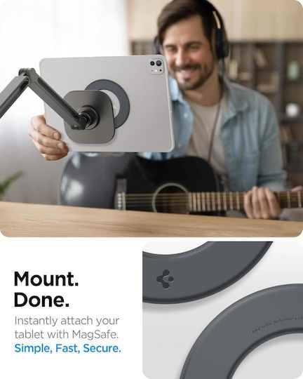 Spigen Onetap Clamp Βάση Tablet με Βραχίονα σε Γκρι χρώμα