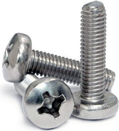Machine Screw Phillips Galvanized DIN 7985 with Diameter M5 and Length 20mm 100pcs