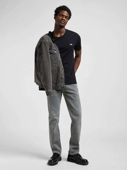 Daren Zip Fly Men's Jeans Pants with Regular Straight Fit Gray