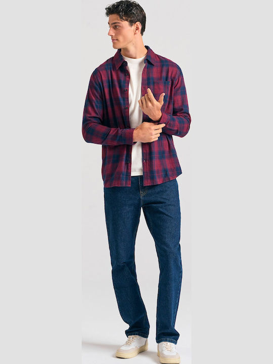 Pantaloni Jeans pentru Bărbați cu Croială Regular Straight Washed