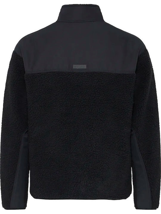 Cardigan Fleece pentru Bărbați Black