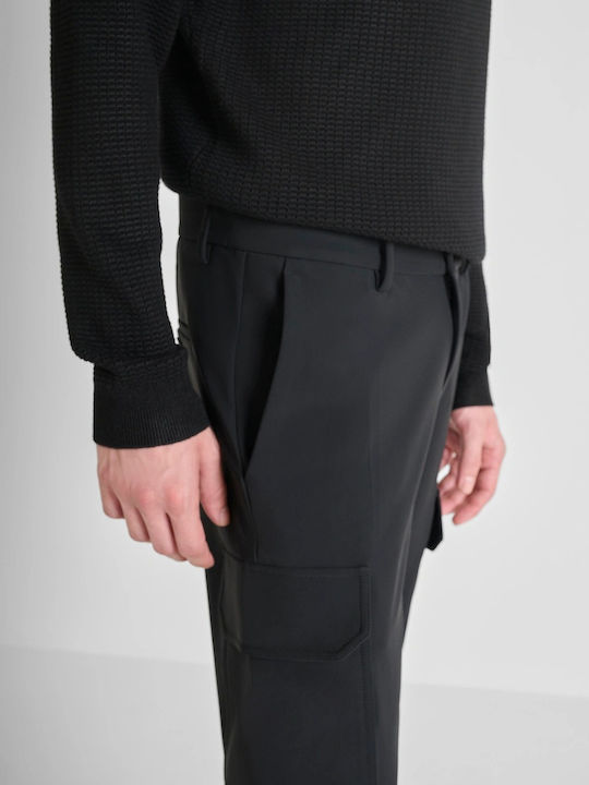 Herrenhosen Elastisches Schwarz